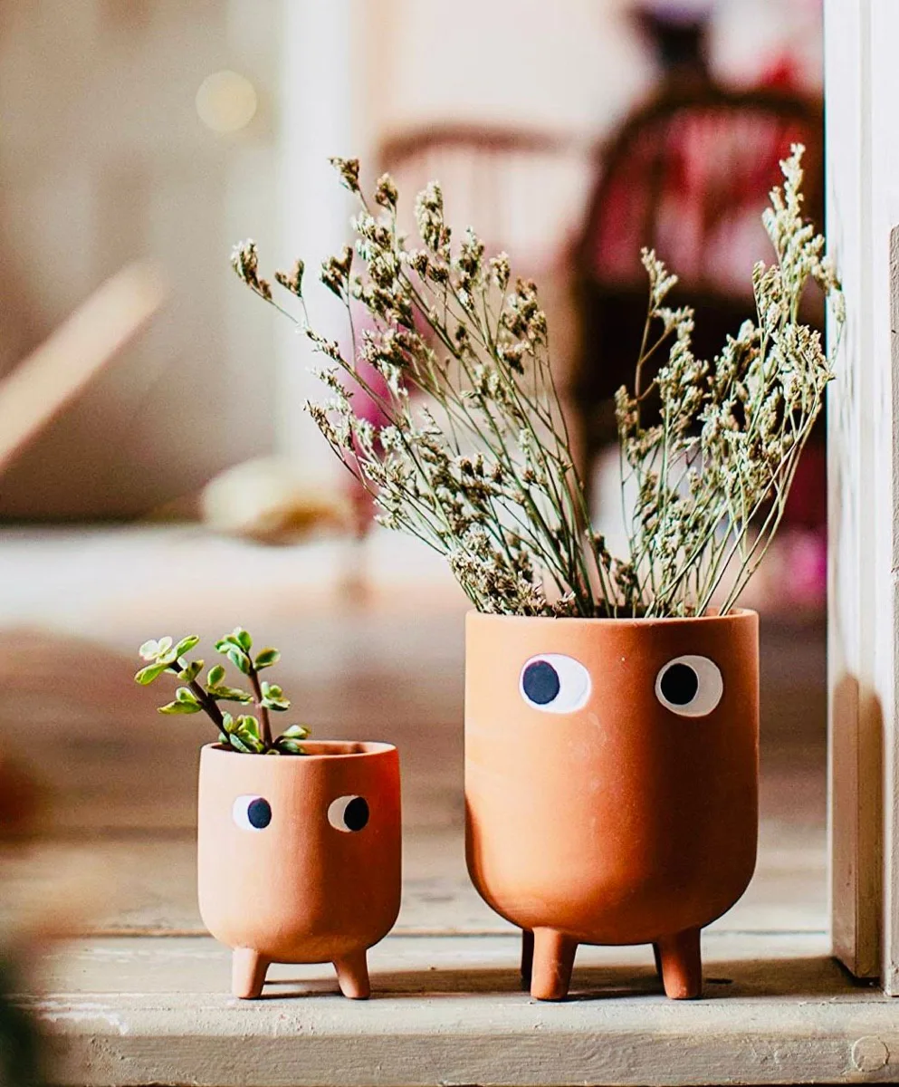 Classic Ceramic Planter Set of 2 (5" Dia × 6" Height) — Primary View