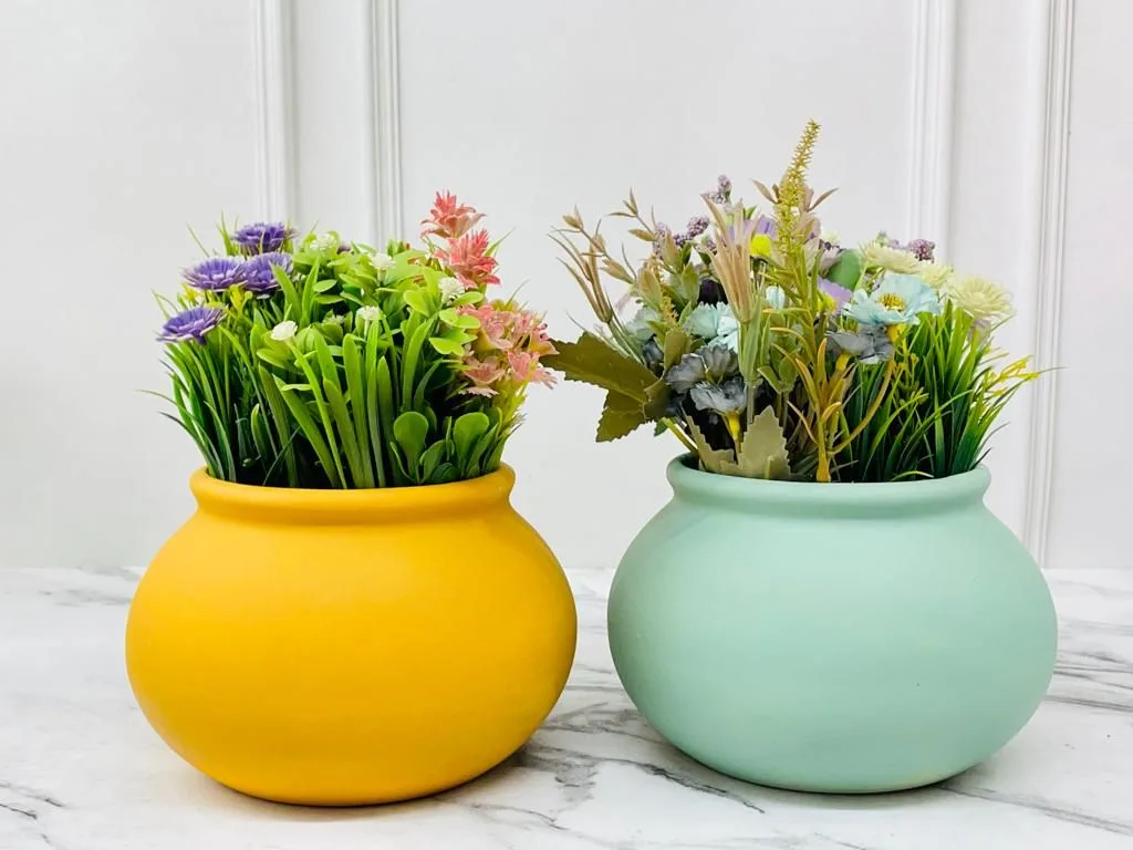 Classic Ceramic Planter — 6" Dia × 7" Height — Primary View