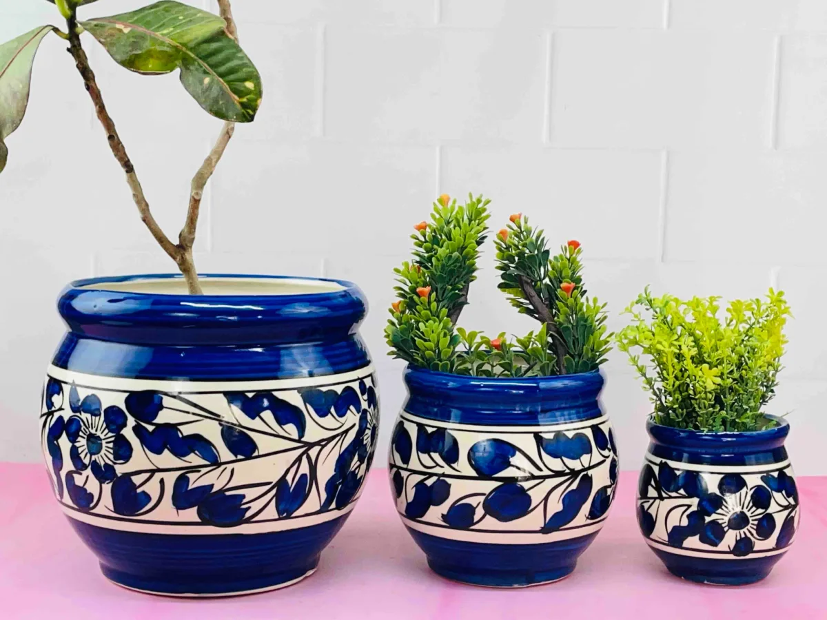Classic Ceramic Planter Set of 2 (5" Dia × 6" Height) — Primary View