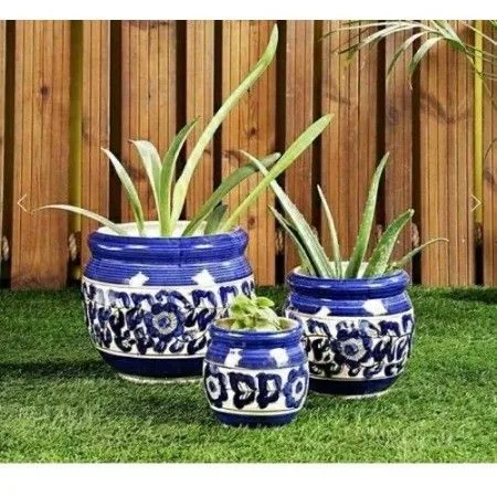Classic Ceramic Planter Set of 2 (6.5" Dia × 7" Height) — Primary View