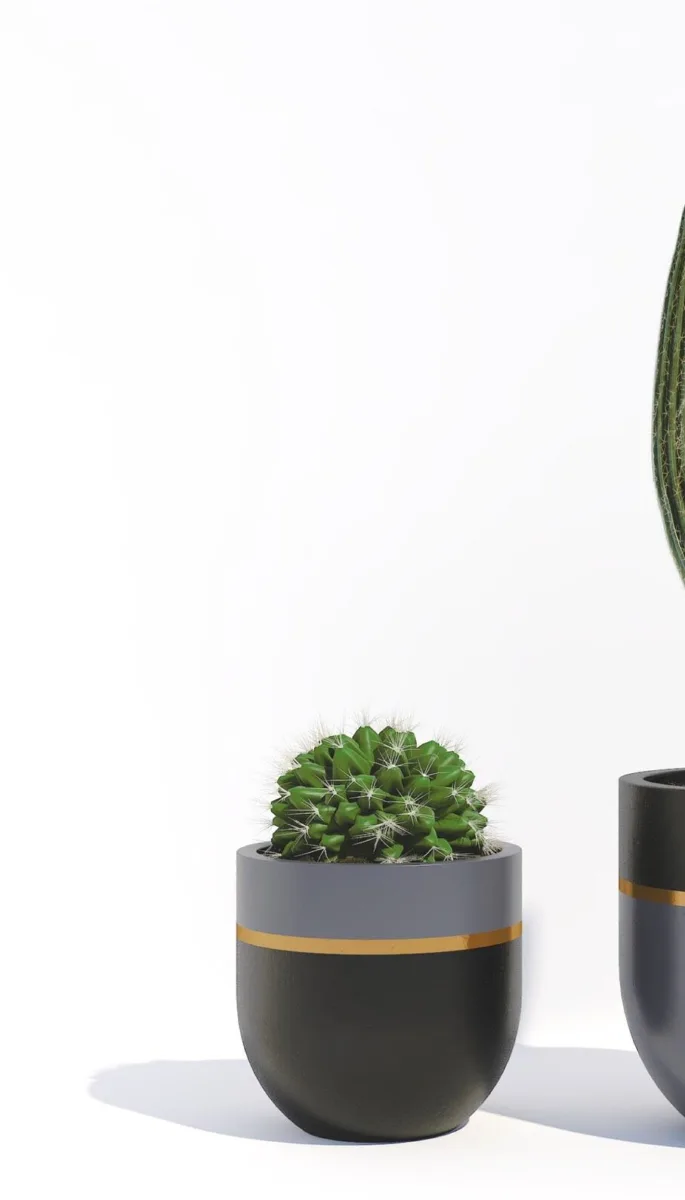 Classic Ceramic Planter — 7.5" Dia × 8" Height — Primary View
