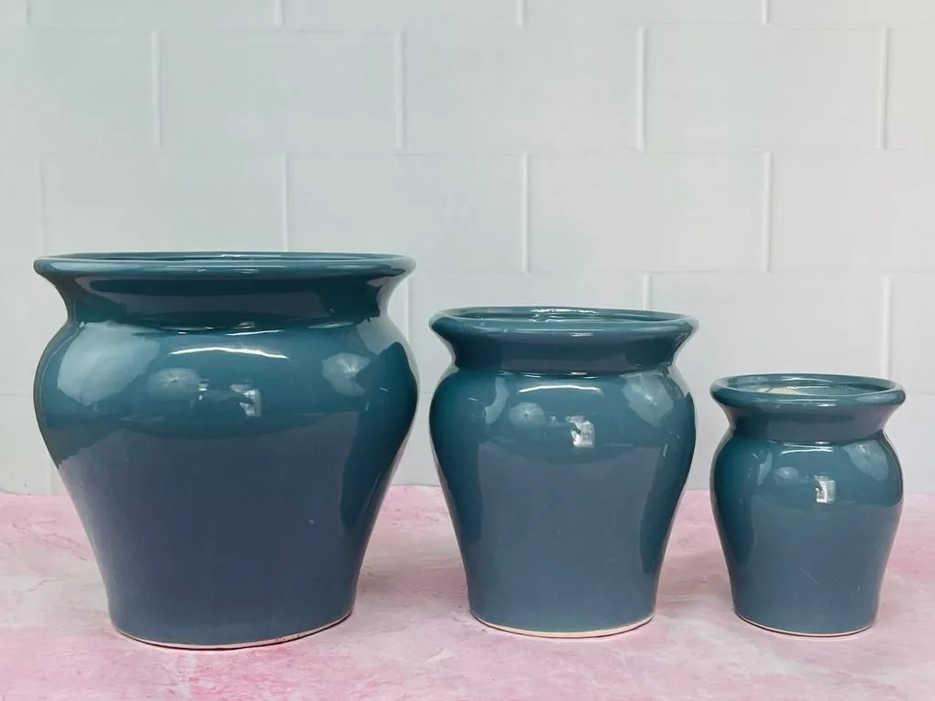 Classic Ceramic Planter — 7.5" Dia × 8" Height — Primary View