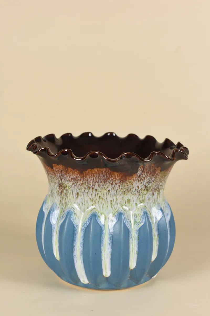 Classic Ceramic Planter — 7.5" Dia × 8" Height — Primary View