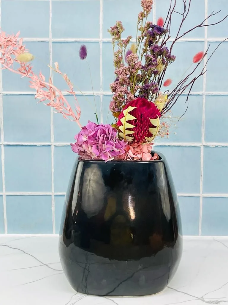 Classic Ceramic Planter — 7.5" Dia × 8" Height — Primary View