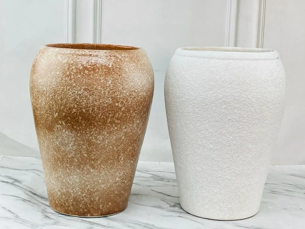 Classic Ceramic Planter — 8" Dia × 12" Height — Primary View