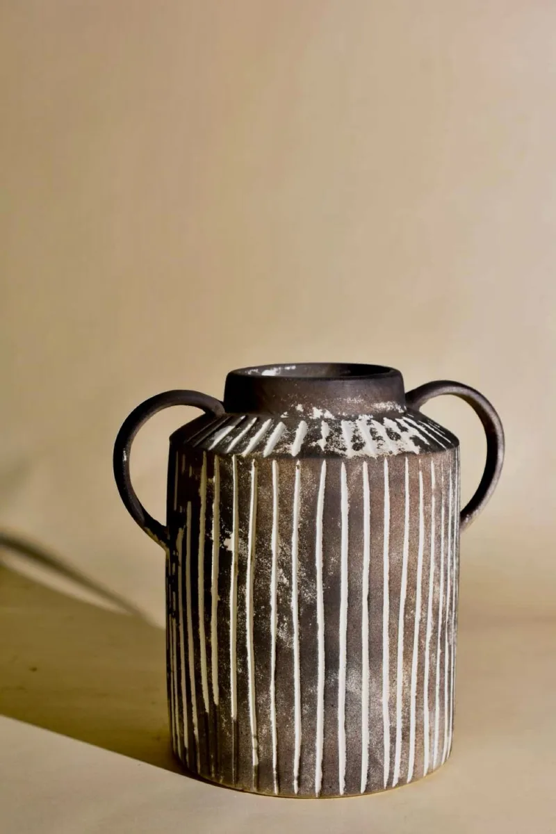 Classic Ceramic Planter — 8" Dia × 12" Height — Primary View