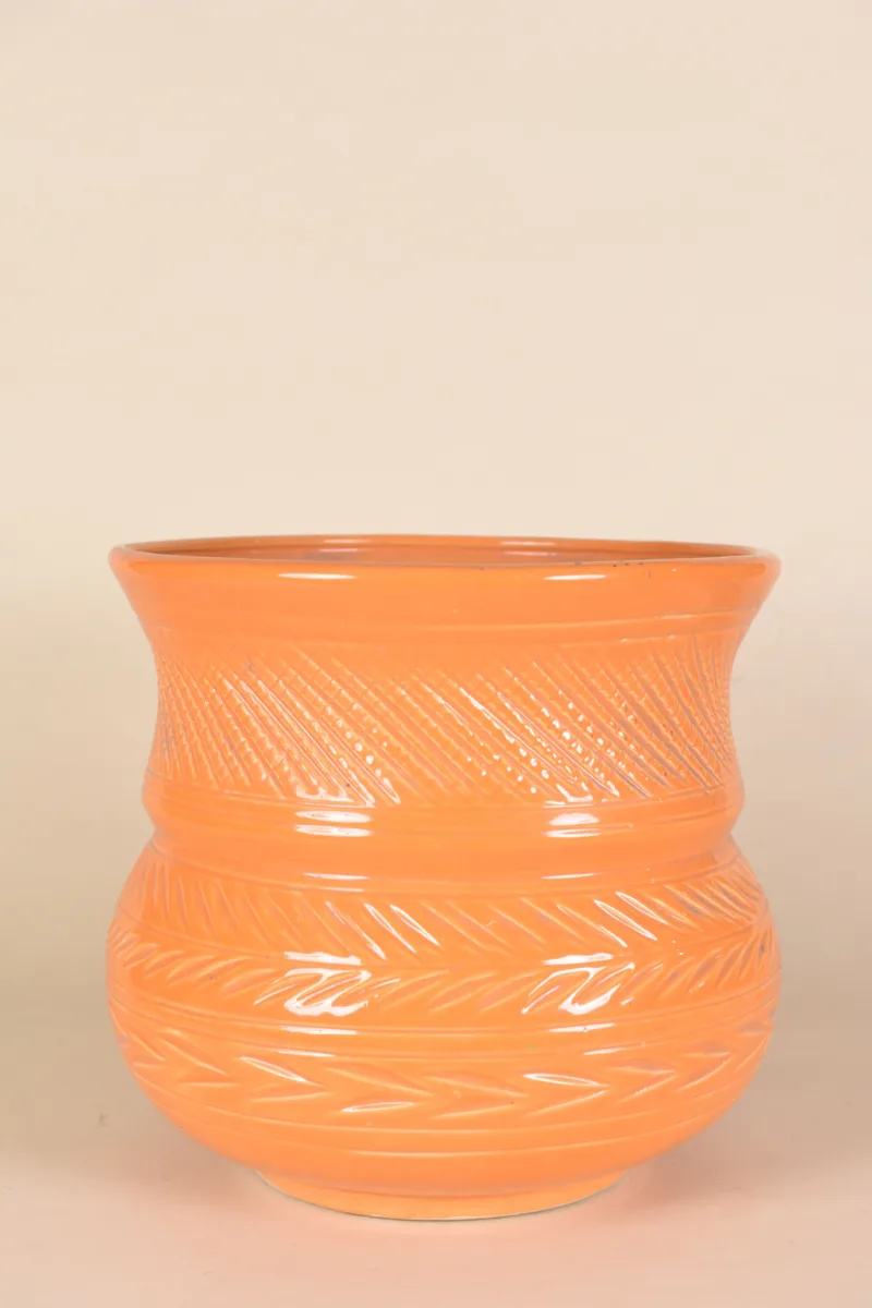 Classic Ceramic Planter — 9" Dia × 12" Height — Primary View