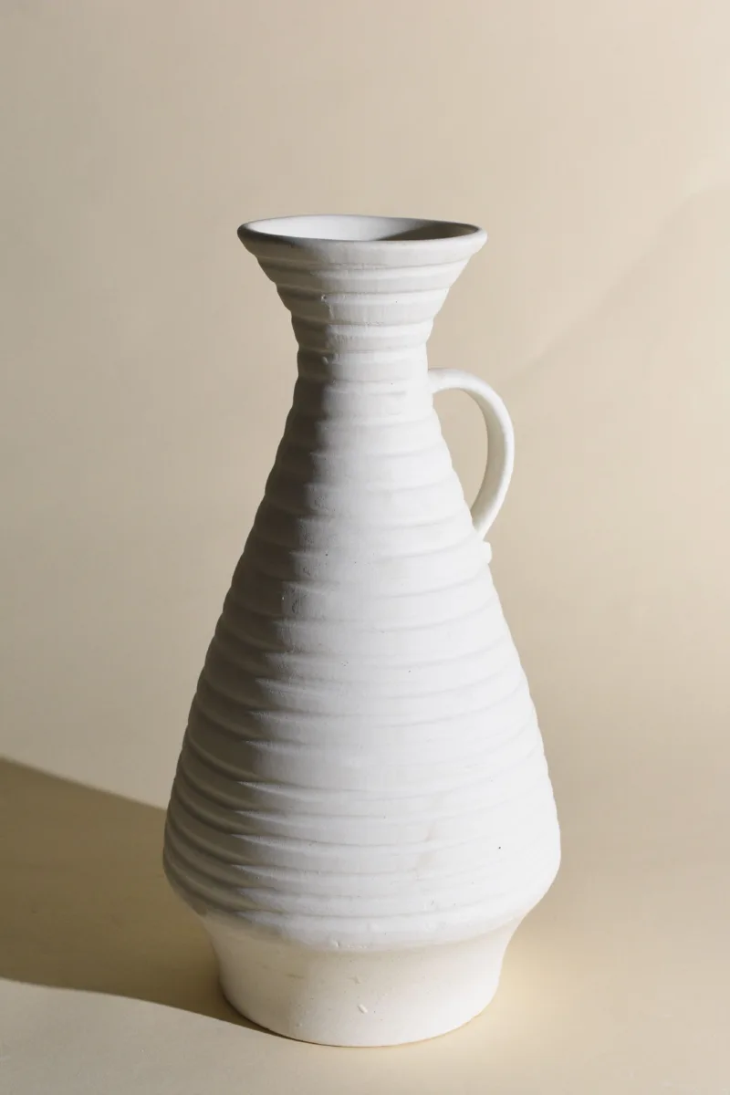 Classic Ceramic Planter — 6" Dia × 15" Height — Primary View