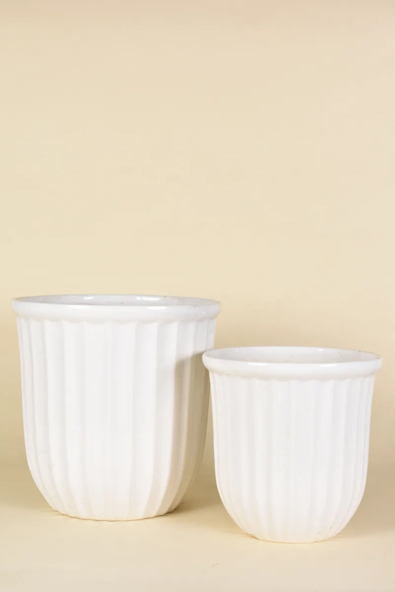 Classic Ceramic Planter — 7" Dia × 11.5" Height — Primary View