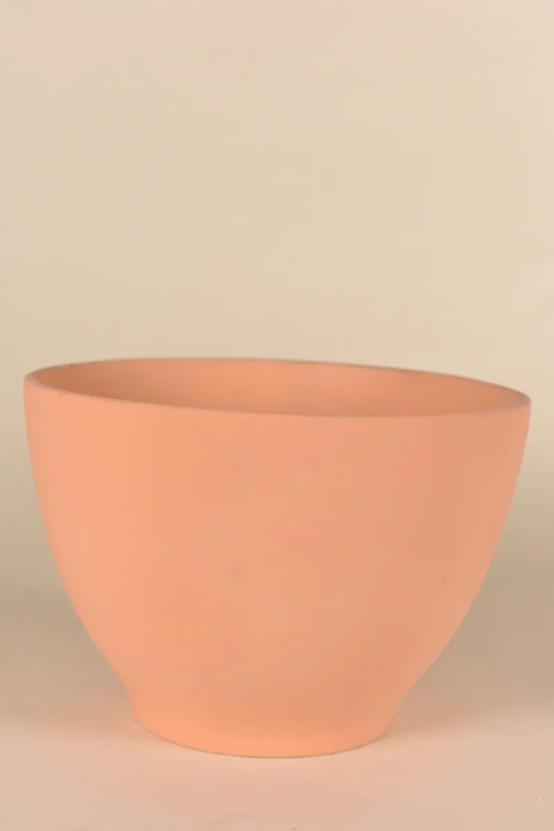 Classic Ceramic Planter — 9" Dia × 6" Height — Primary View