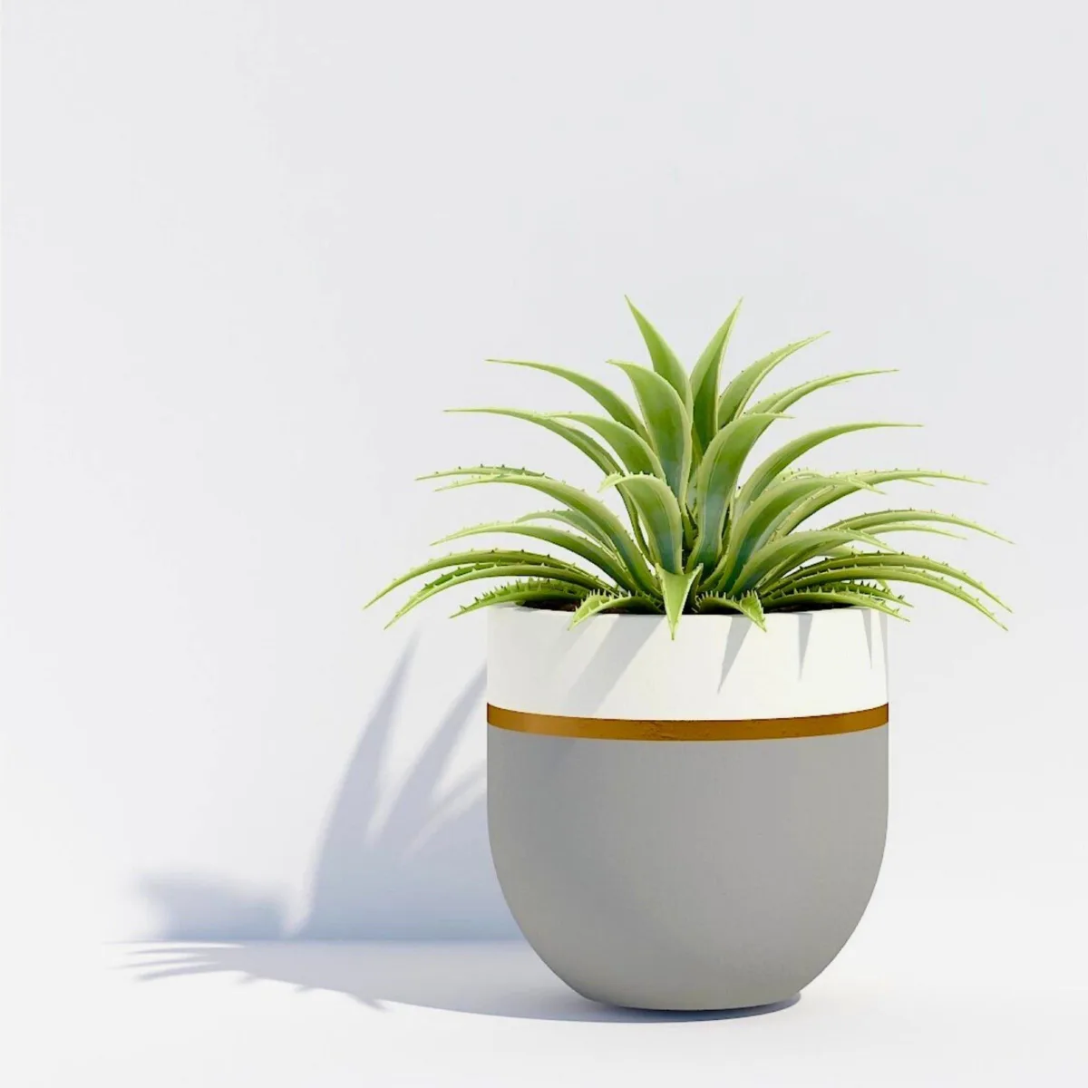 Classic Ceramic Planter Set of 3 (4" Dia × 9.5" Height) — Primary View