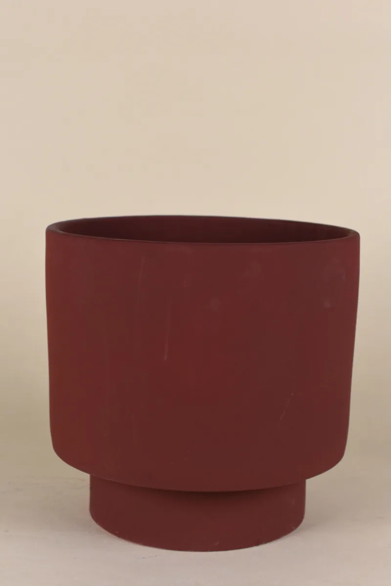 Classic Ceramic Planter — 10" Dia × 9.5" Height — Primary View