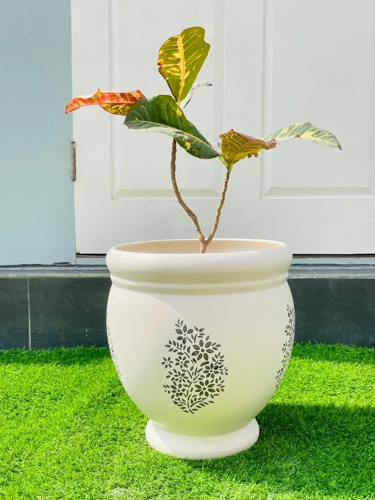Classic Ceramic Planter — 11" Dia × 6" Height — Primary View