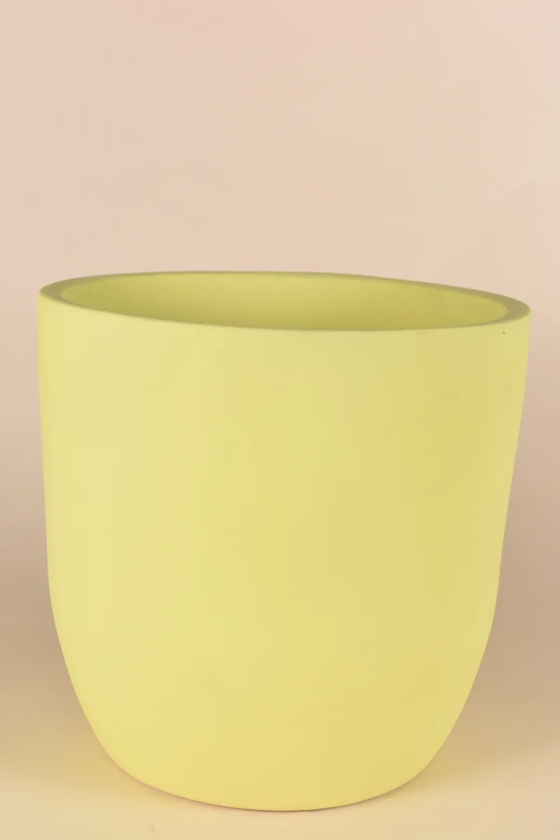 Classic Ceramic Planter — 9" Dia × 6" Height — Primary View