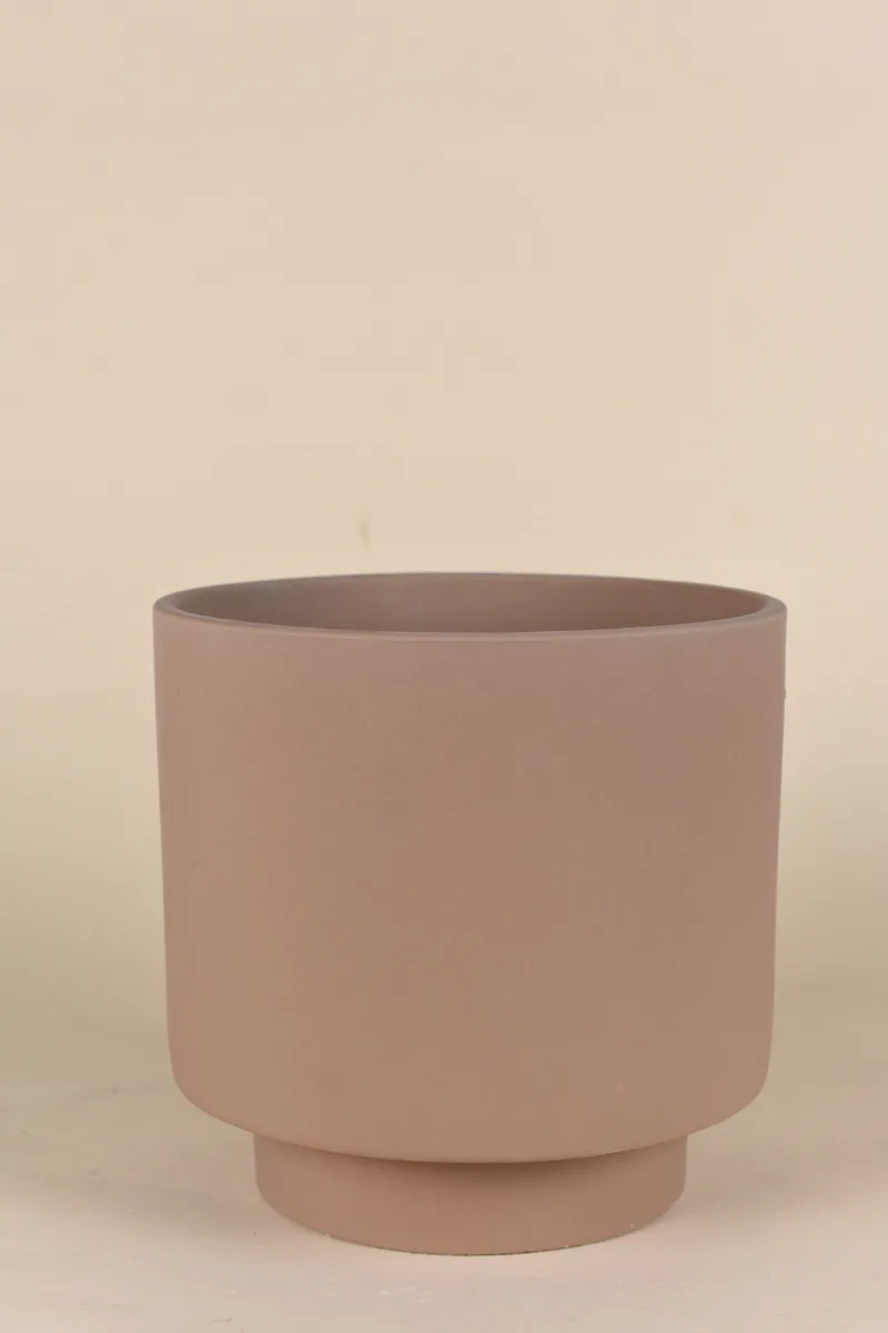 Classic Ceramic Planter — 5" Dia × 11.5" Height — Primary View