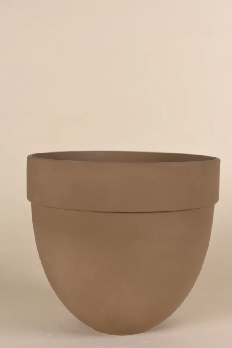Classic Ceramic Planter — 9" Dia × 11" Height — Primary View