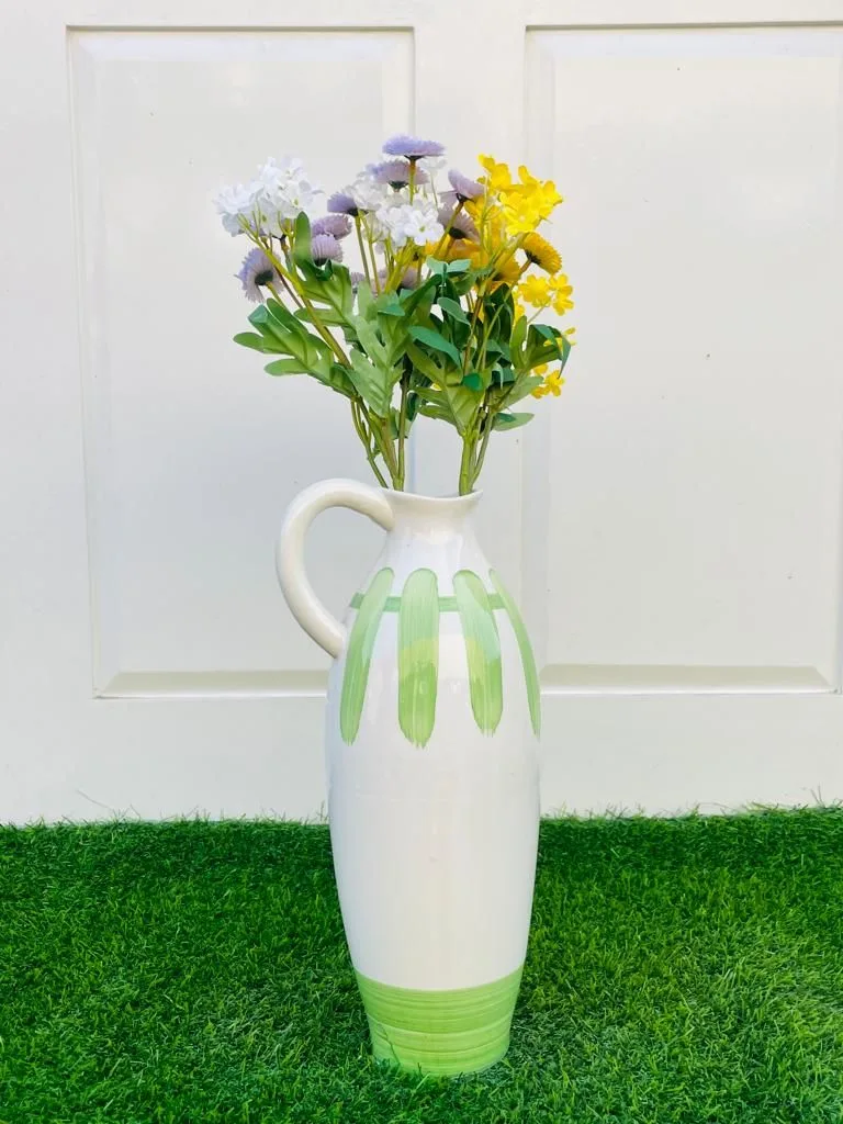Classic Ceramic Planter — 6" Dia × 14" Height — Primary View