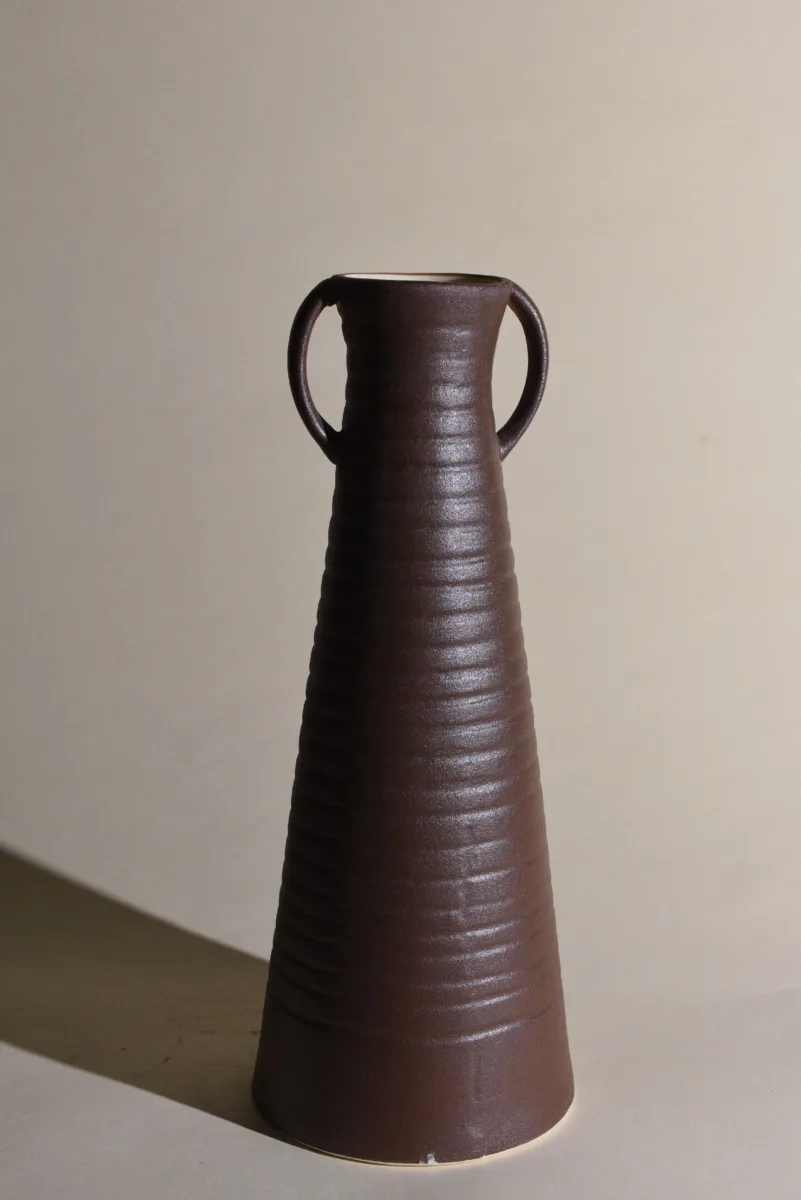 Classic Ceramic Planter — 6" Dia × 15" Height — Primary View
