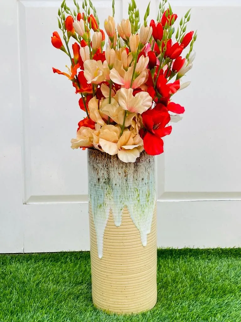 Classic Ceramic Planter — 5" Dia × 11.5" Height — Primary View