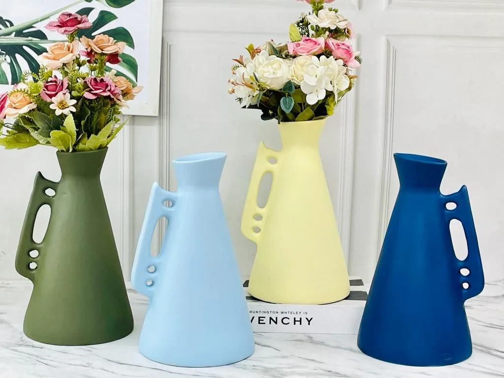 Classic Ceramic Planter — 4" Dia × 14" Height — Primary View