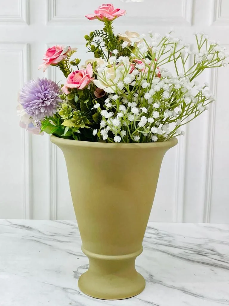 Classic Ceramic Planter — 4" Dia × 14" Height — Primary View