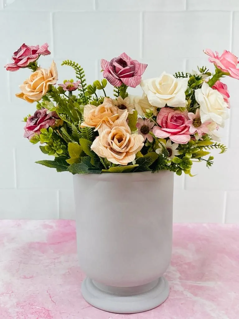Classic Ceramic Planter Set of 3 (8" Dia × 8" Height) — Primary View
