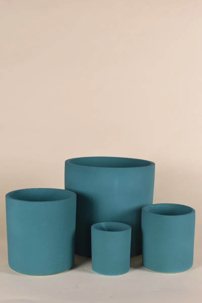 Classic Ceramic Planter — 8" Dia × 8.5" Height — Primary View
