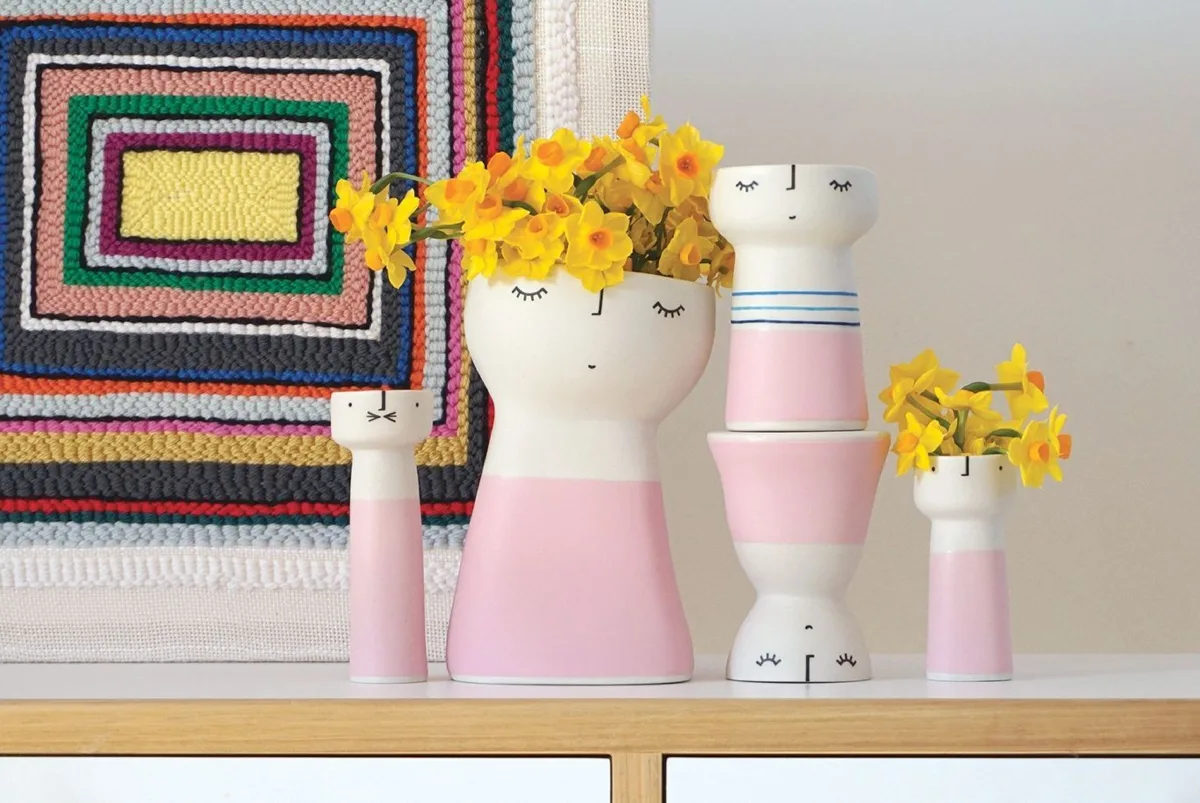 Classic Ceramic Planter — 5" Dia × 12" Height — Primary View