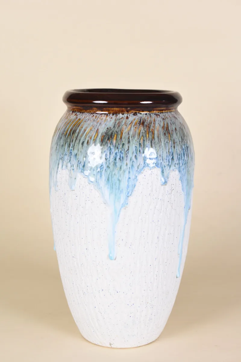 Classic Ceramic Planter Set of 3 (8" Dia × 7.5" Height) — Primary View
