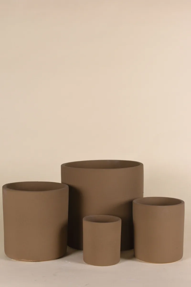 Classic Ceramic Planter Set of 4 (9" Dia × 8.5" Height) — Primary View