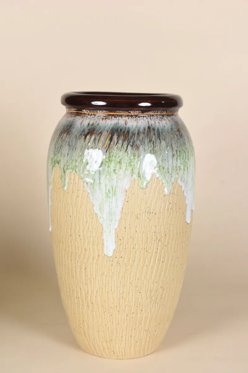 Classic Ceramic Planter — 11" Dia × 15" Height — Primary View