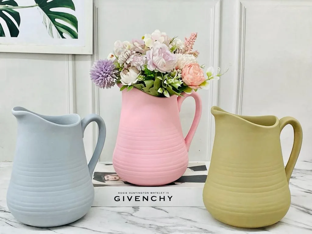 Classic Ceramic Planter Set of 3 (4" Dia × 9" Height) — Primary View