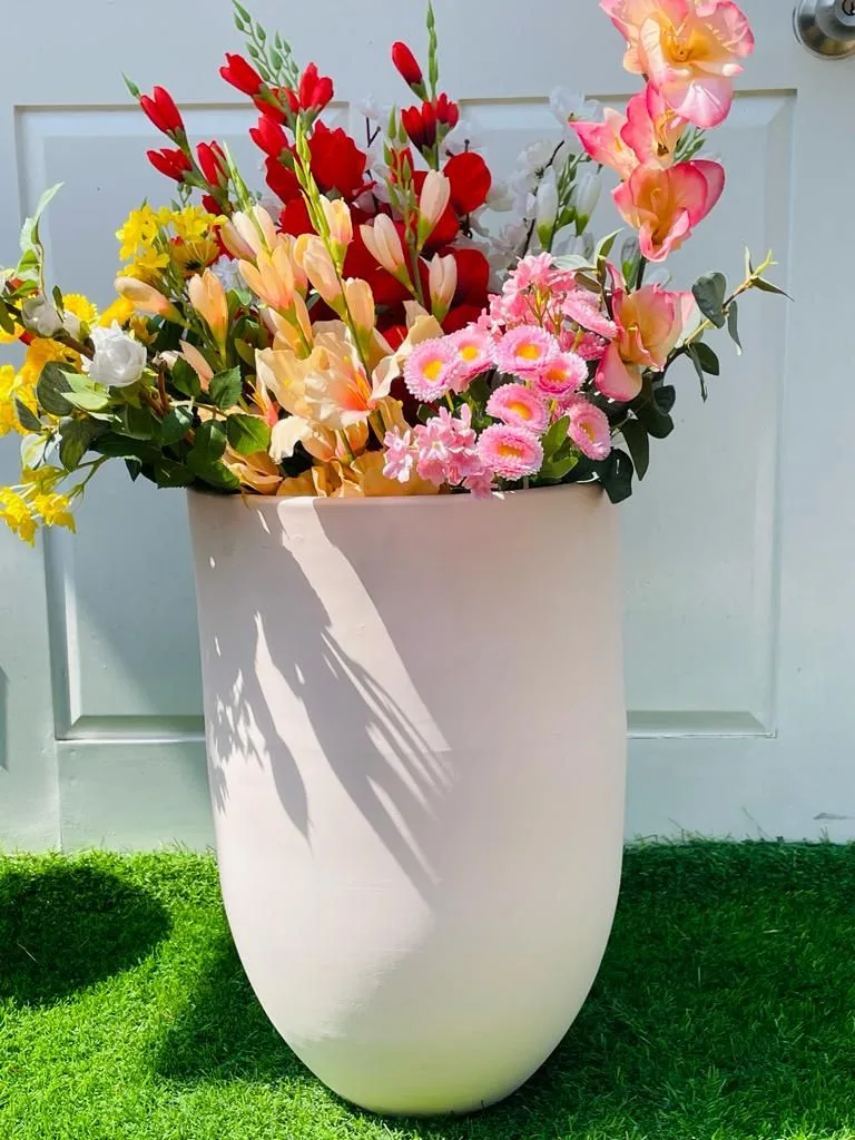 Classic Ceramic Planter — 5.5" Dia × 13" Height — Primary View