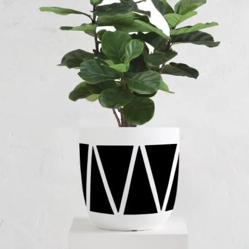 Classic Ceramic Planter — 15" Dia × 17.5" Height — Primary View