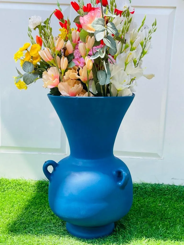 Classic Ceramic Planter — 12" Dia × 18" Height — Primary View