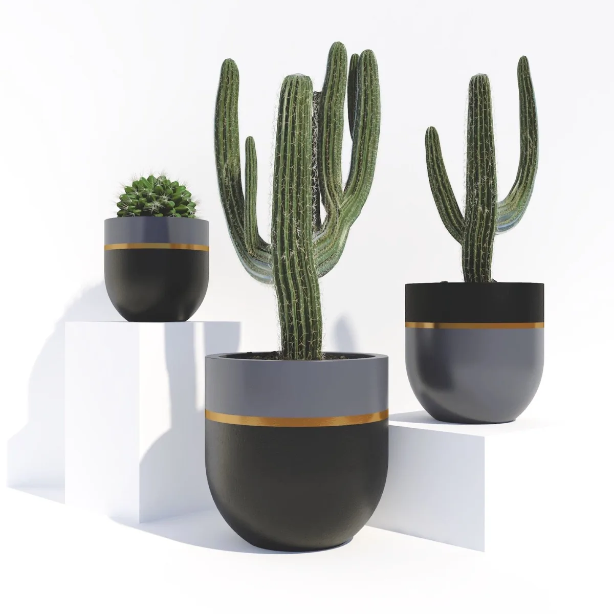 Classic Ceramic Planter — 15" Dia × 16" Height — Primary View