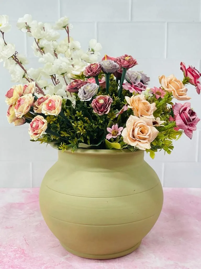 Classic Ceramic Planter — 8" Dia × 10" Height — Primary View