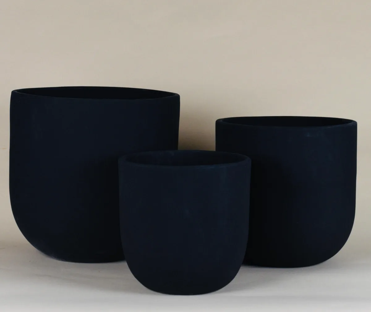Classic Ceramic Planter — 15" Dia × 18" Height — Primary View
