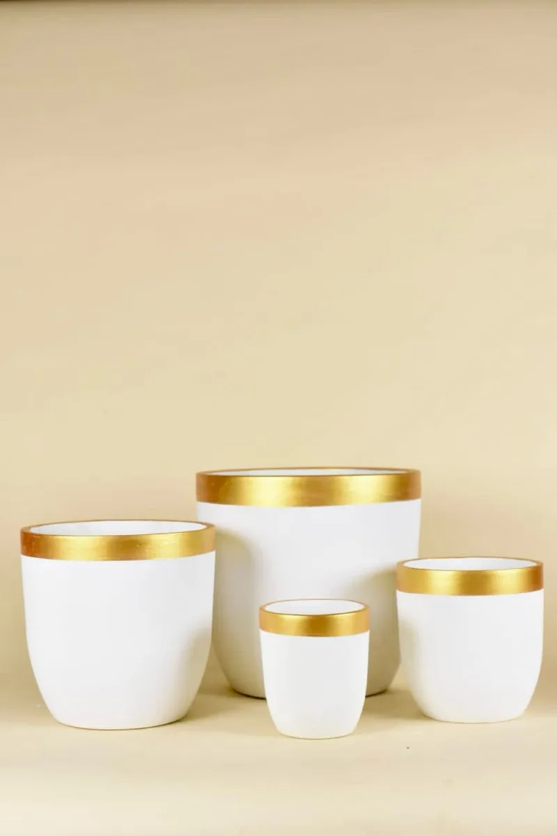 Classic Ceramic Planter Set of 3 (11" Dia × 11" Height) — Primary View