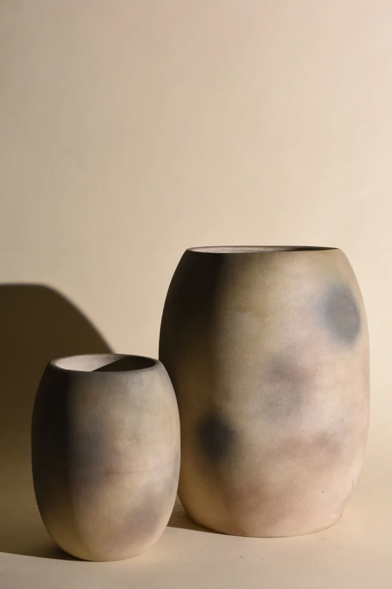 Classic Ceramic Planter — 14" Dia × 20.5" Height — Primary View