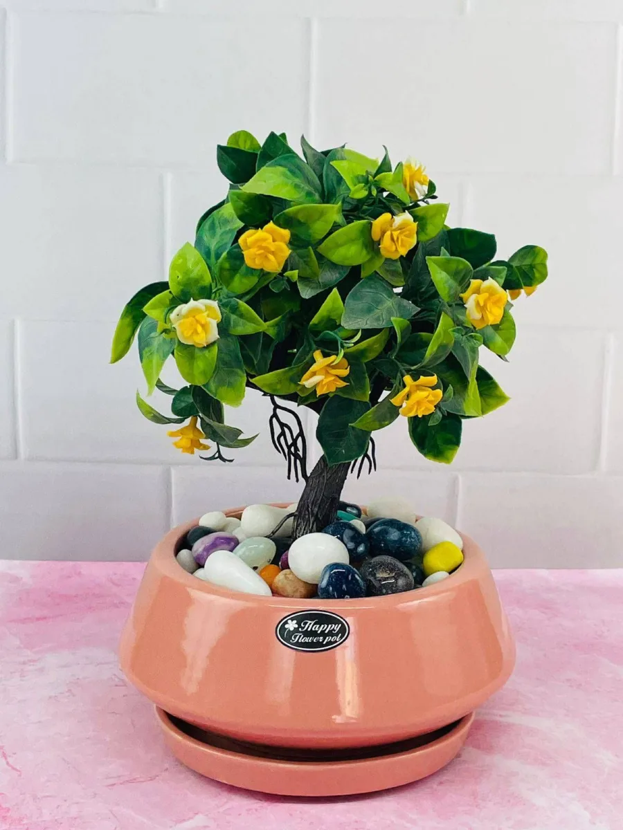 Classic Ceramic Planter — 12" Dia × 11.5" Height — Primary View