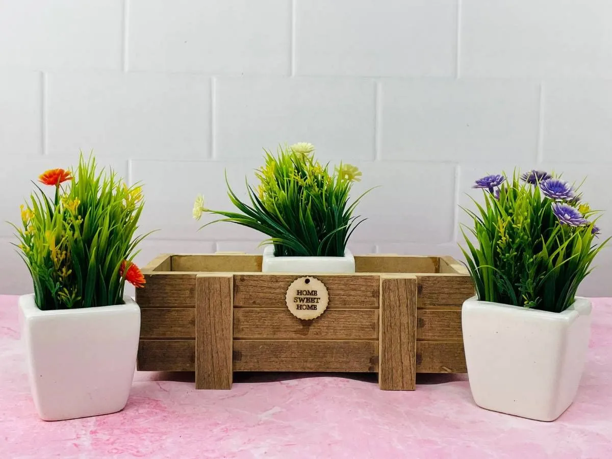 Classic Ceramic Planter Set of 4 (4" Dia) — Primary View
