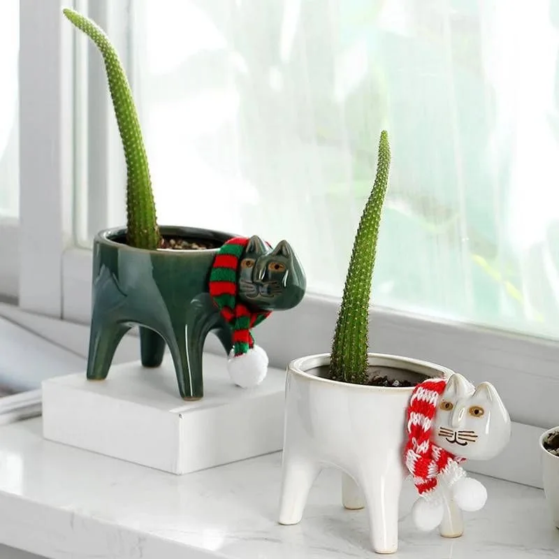 Classic Ceramic Planter — 6" Dia × 6" Height — Primary View