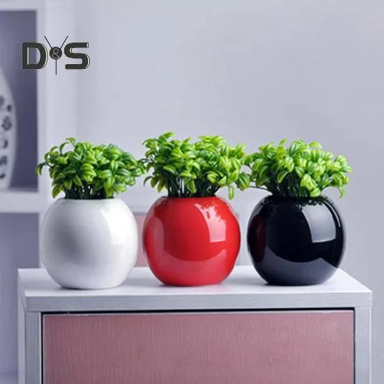 Classic Ceramic Planter — 4" Dia × 4" Height — Primary View