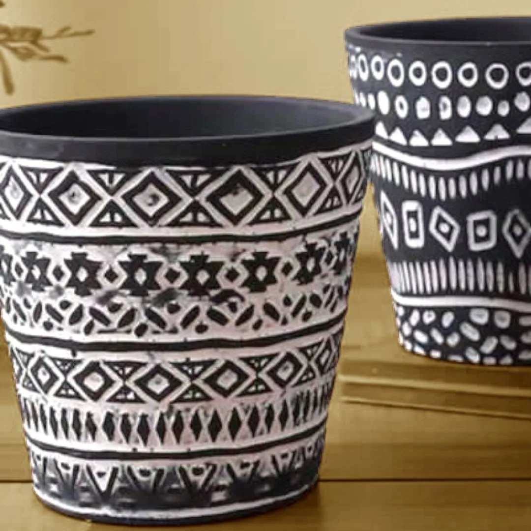 Classic Ceramic Planter — 7" Dia × 6" Height — Primary View