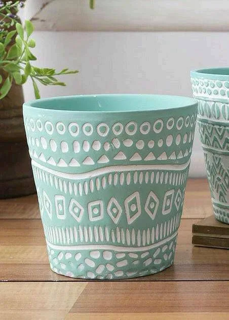 Classic Ceramic Planter — 5" Dia × 6" Height — Primary View