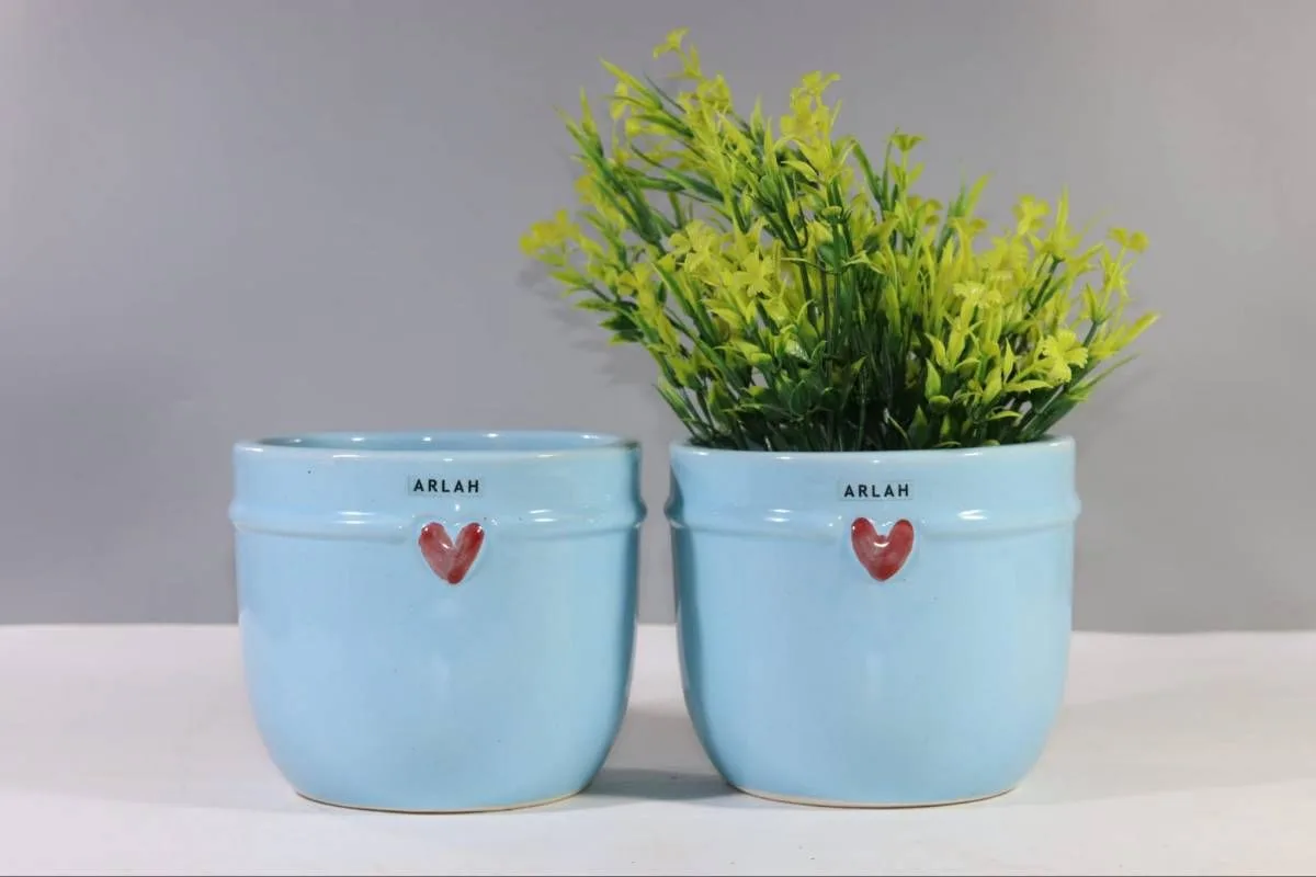 Classic Ceramic Planter — 2" Dia × 2" Height — Primary View