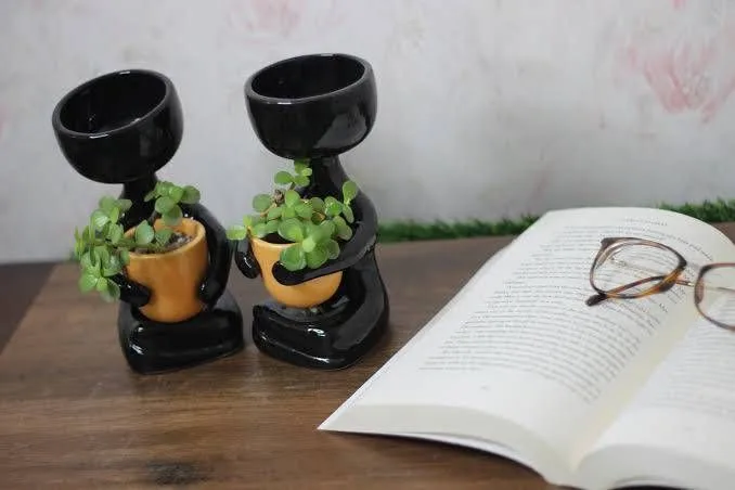 Classic Ceramic Planter — 4" Dia × 3" Height — Primary View