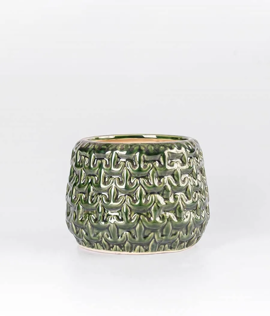 Classic Ceramic Planter — 3.5" Dia × 4" Height — Primary View