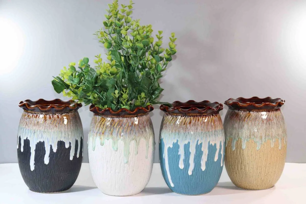 Classic Ceramic Planter — 5" Dia × 5" Height — Primary View